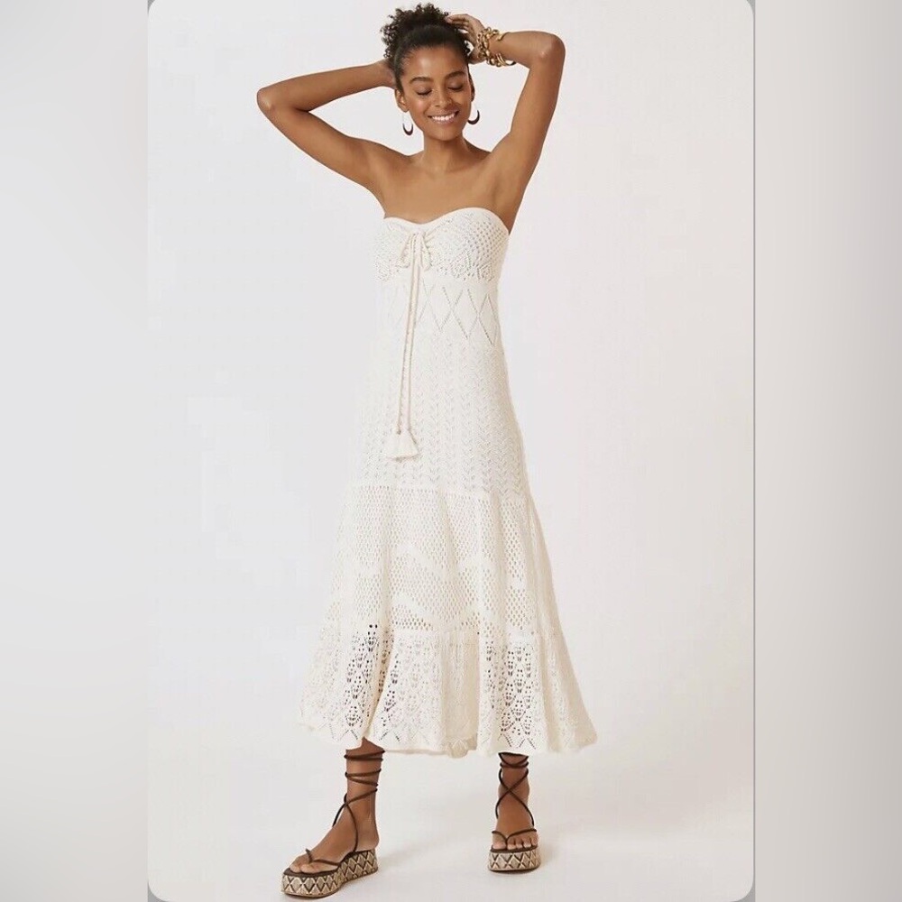 Farm Rio Crochet Maxi Dress
